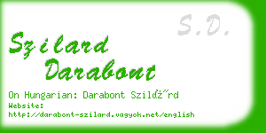 szilard darabont business card